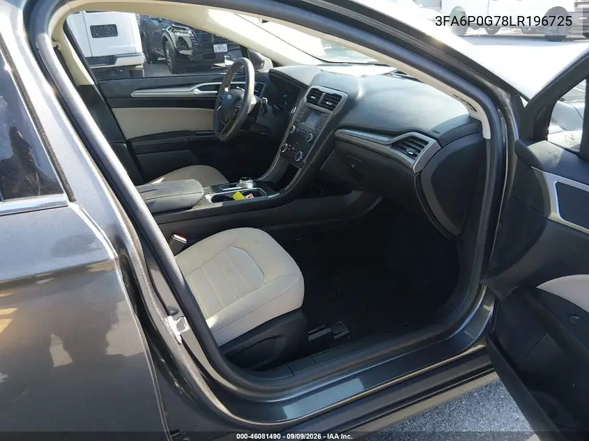 2020 FORD FUSION VIN 3FA6P0G78LR196725 — фото 5