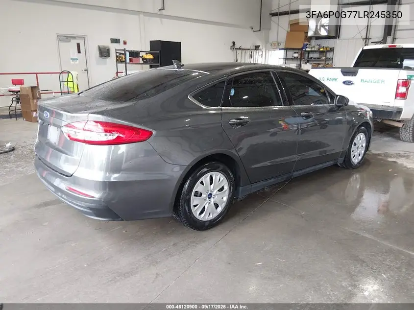 2020 FORD FUSION VIN 3FA6P0G77LR245350 — фото 4