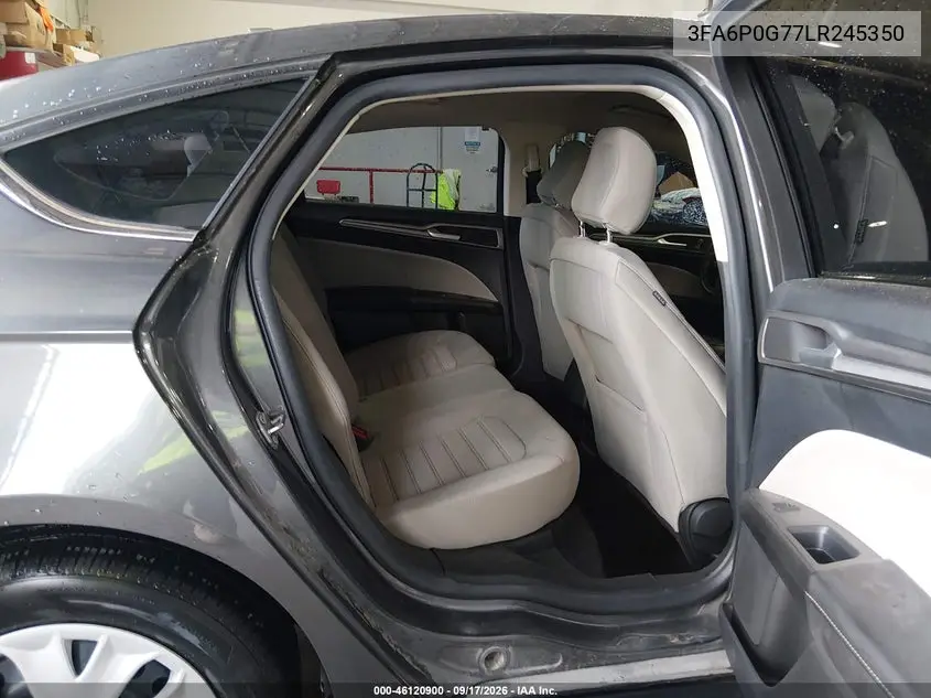 2020 FORD FUSION VIN 3FA6P0G77LR245350 — фото 8