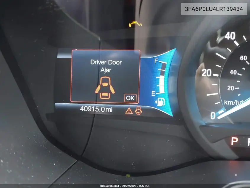 2020 FORD FUSION VIN 3FA6P0LU4LR139434 — фото 18