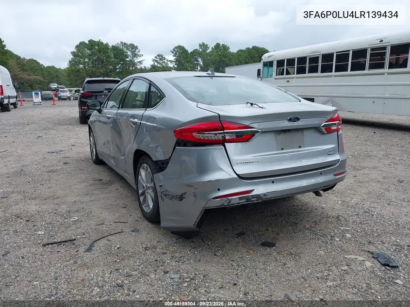 2020 FORD FUSION VIN 3FA6P0LU4LR139434 — фото 3