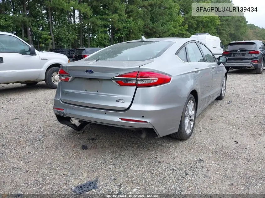 2020 FORD FUSION VIN 3FA6P0LU4LR139434 — фото 4
