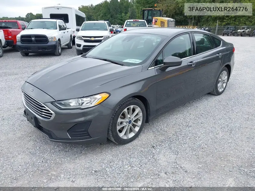 2020 FORD FUSION VIN 3FA6P0LUXLR264776 — фото 2