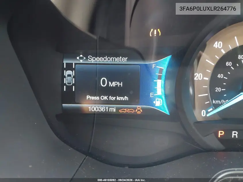 2020 FORD FUSION VIN 3FA6P0LUXLR264776 — фото 20