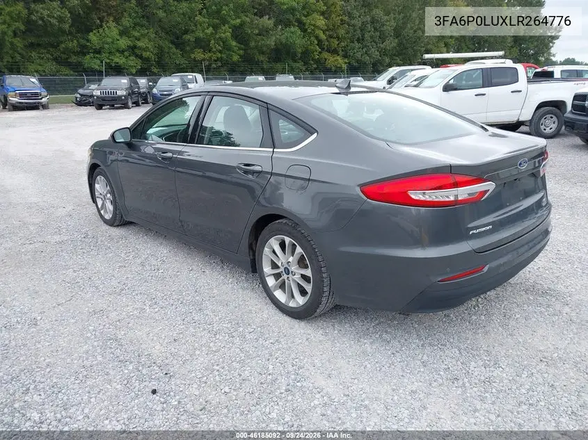 2020 FORD FUSION VIN 3FA6P0LUXLR264776 — фото 3