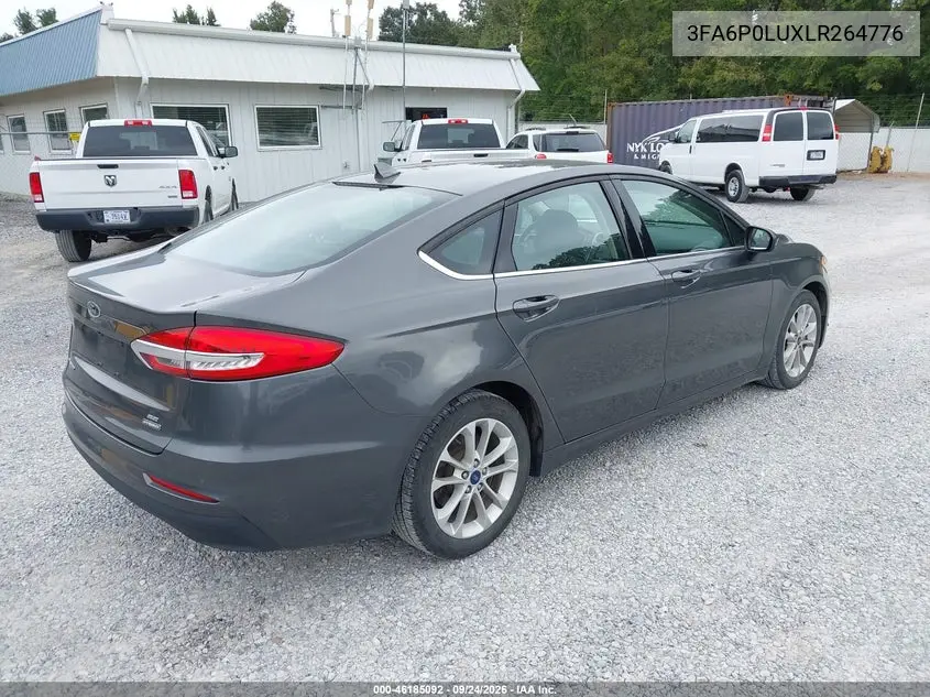 2020 FORD FUSION VIN 3FA6P0LUXLR264776 — фото 4