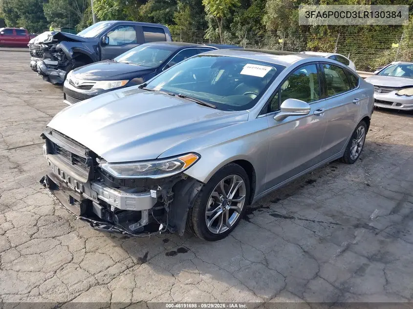 2020 FORD FUSION VIN 3FA6P0CD3LR130384 — фото 2