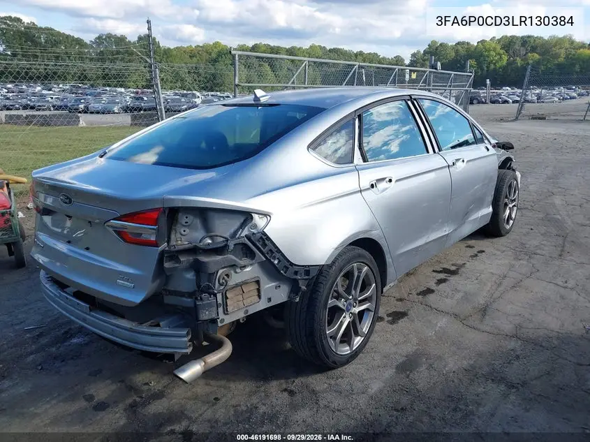 2020 FORD FUSION VIN 3FA6P0CD3LR130384 — фото 4