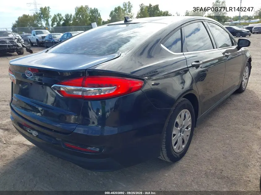 2020 FORD FUSION VIN 3FA6P0G77LR145247 — фото 4