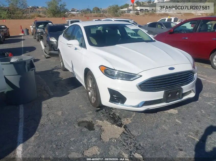 FORD FUSION 2020, VIN 3FA6P0CD7LR207581