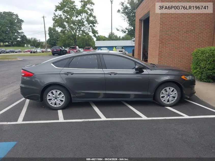 2020 FORD FUSION VIN 3FA6P0G76LR196741 — фото 12