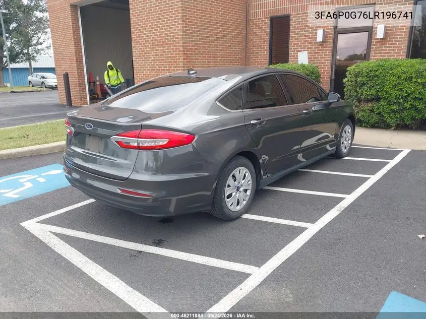 2020 FORD FUSION VIN 3FA6P0G76LR196741 — фото 4