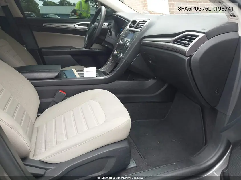 2020 FORD FUSION VIN 3FA6P0G76LR196741 — фото 5