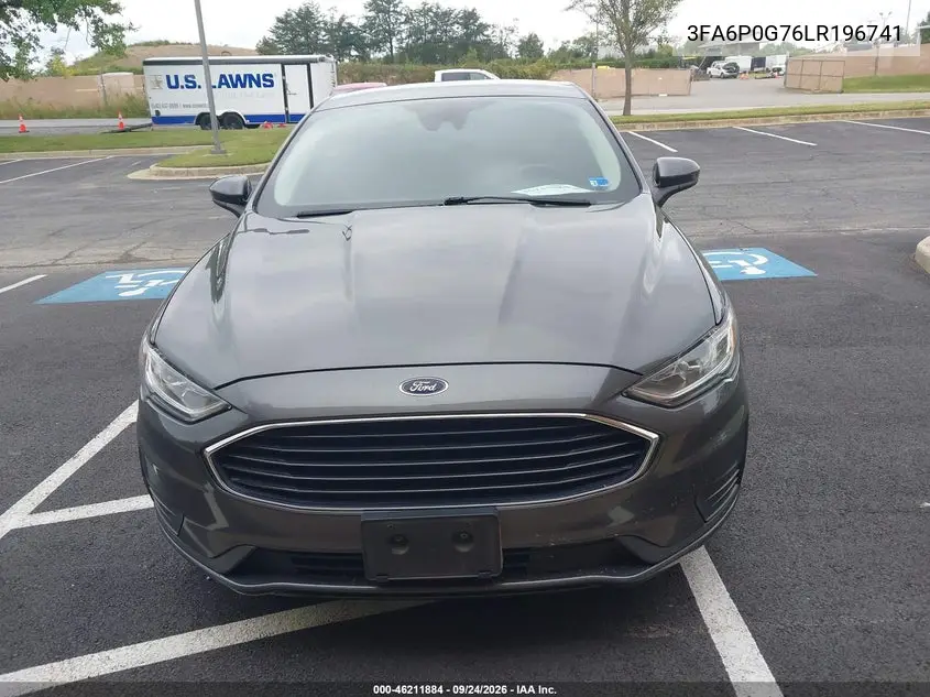 2020 FORD FUSION VIN 3FA6P0G76LR196741 — фото 6
