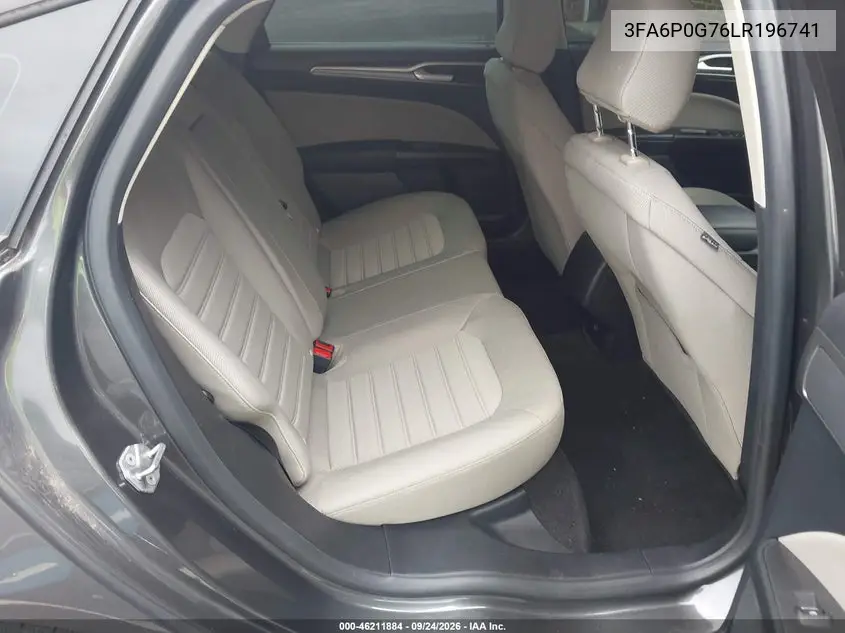 2020 FORD FUSION VIN 3FA6P0G76LR196741 — фото 8