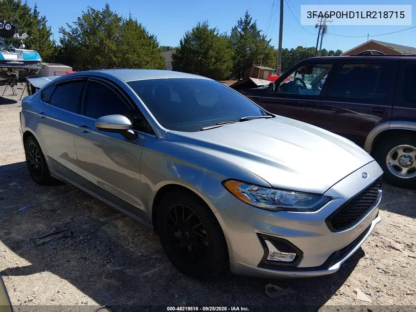 FORD FUSION 2020, VIN 3FA6P0HD1LR218715