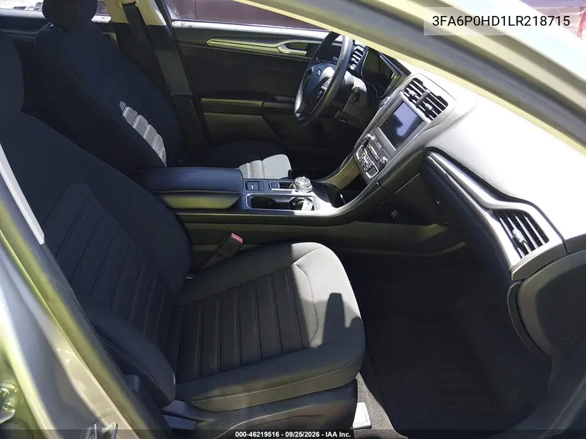 2020 FORD FUSION VIN 3FA6P0HD1LR218715 — фото 5