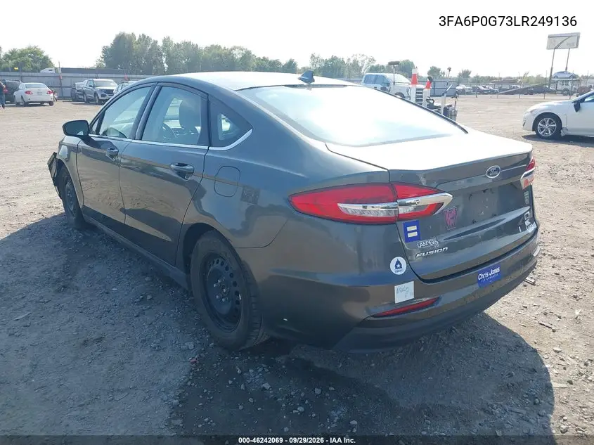 2020 FORD FUSION VIN 3FA6P0G73LR249136 — фото 3