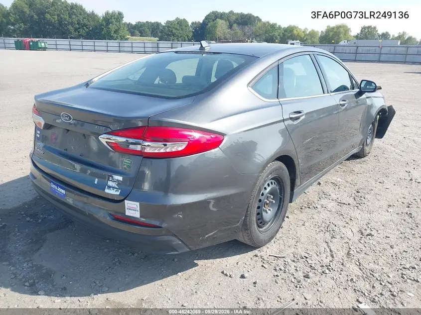 2020 FORD FUSION VIN 3FA6P0G73LR249136 — фото 4