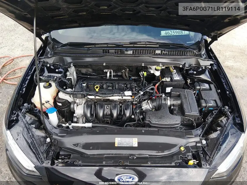 2020 FORD FUSION VIN 3FA6P0G71LR119114 — фото 10