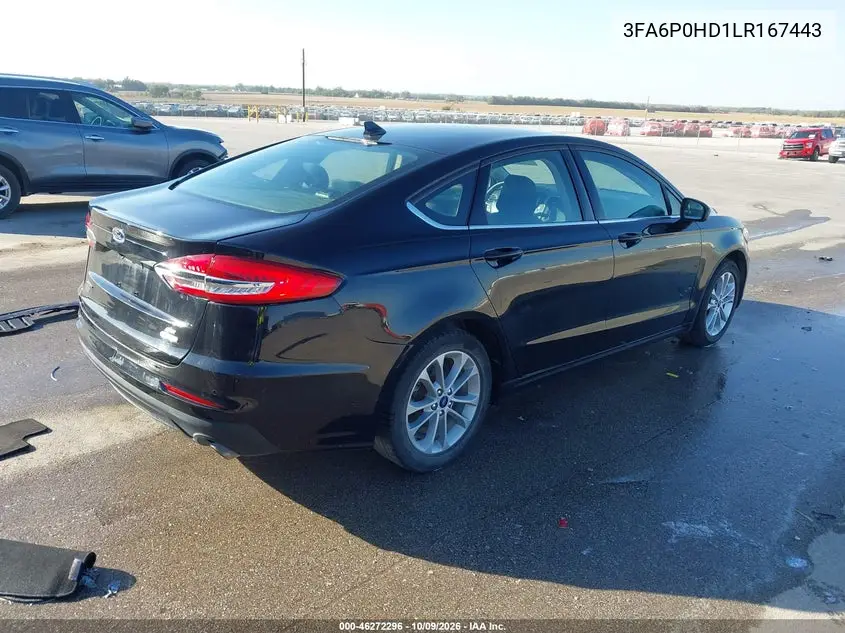 2020 FORD FUSION VIN 3FA6P0HD1LR167443 — фото 4