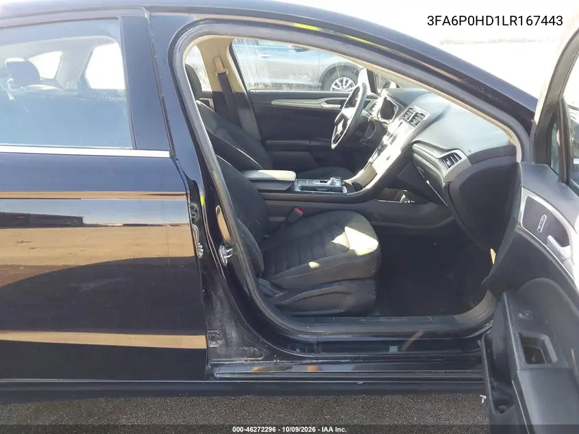 2020 FORD FUSION VIN 3FA6P0HD1LR167443 — фото 5