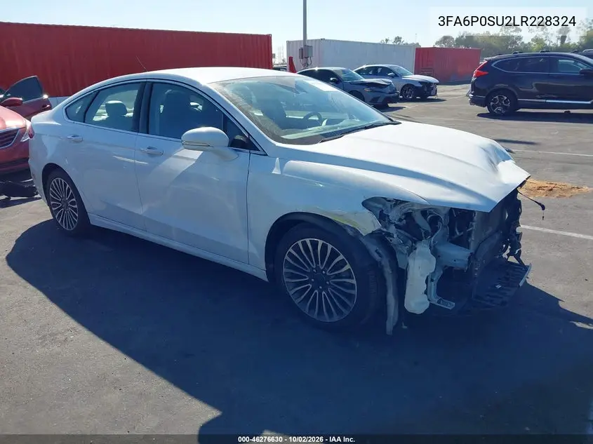 FORD FUSION 2020, VIN 3FA6P0SU2LR228324