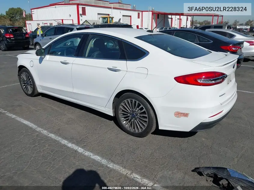 2020 FORD FUSION VIN 3FA6P0SU2LR228324 — фото 3