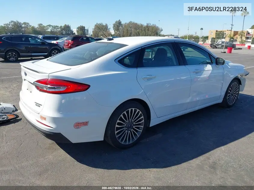 2020 FORD FUSION VIN 3FA6P0SU2LR228324 — фото 4