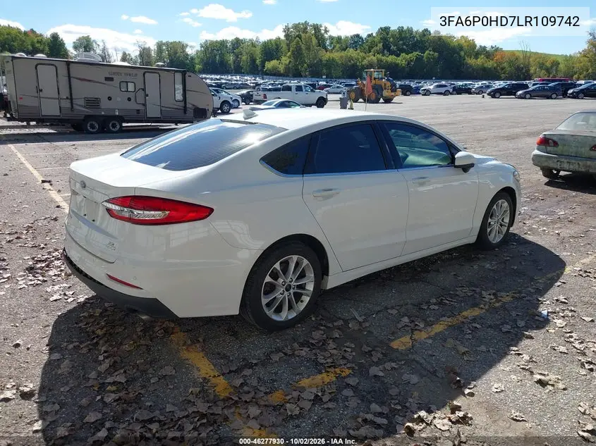 2020 FORD FUSION VIN 3FA6P0HD7LR109742 — фото 4