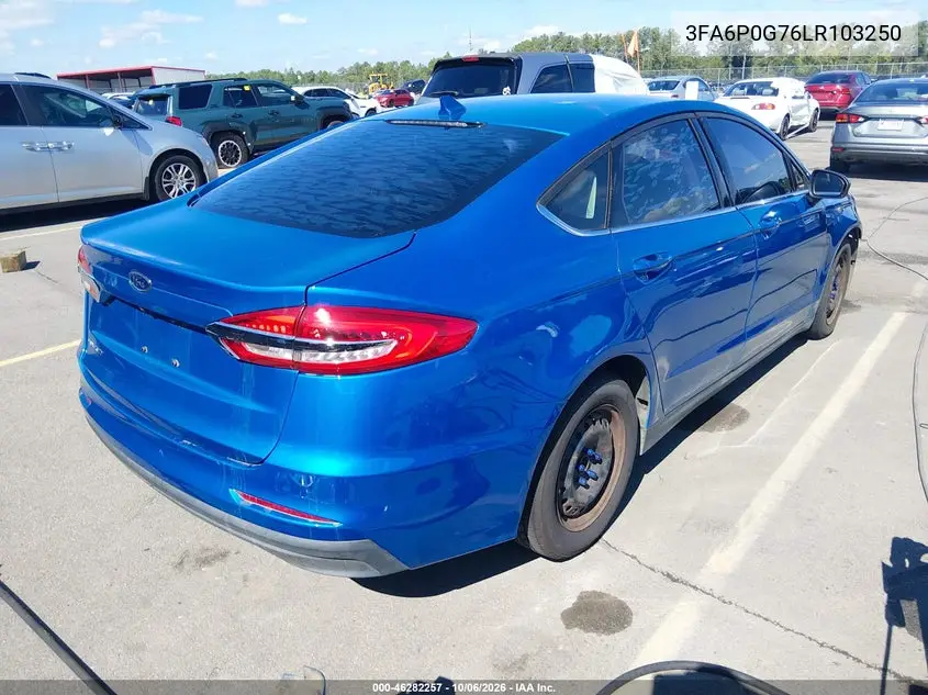 2020 FORD FUSION VIN 3FA6P0G76LR103250 — фото 4