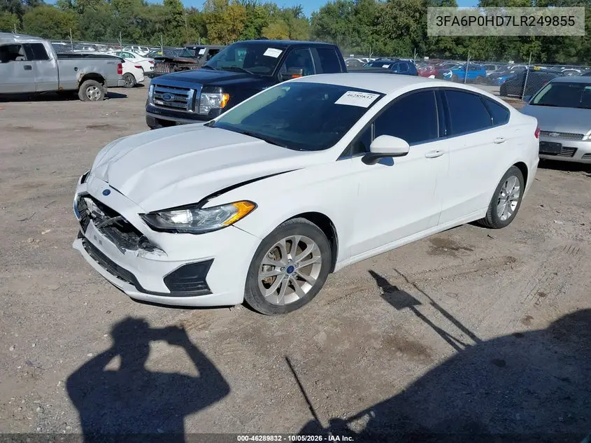 2020 FORD FUSION VIN 3FA6P0HD7LR249855 — фото 2