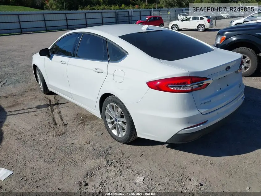 2020 FORD FUSION VIN 3FA6P0HD7LR249855 — фото 3