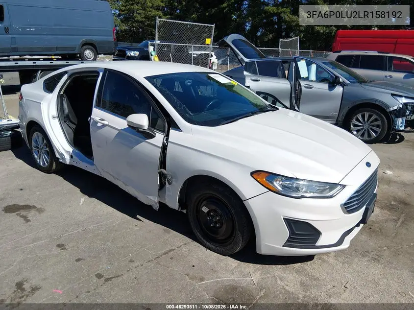 FORD FUSION 2020, VIN 3FA6P0LU2LR158192