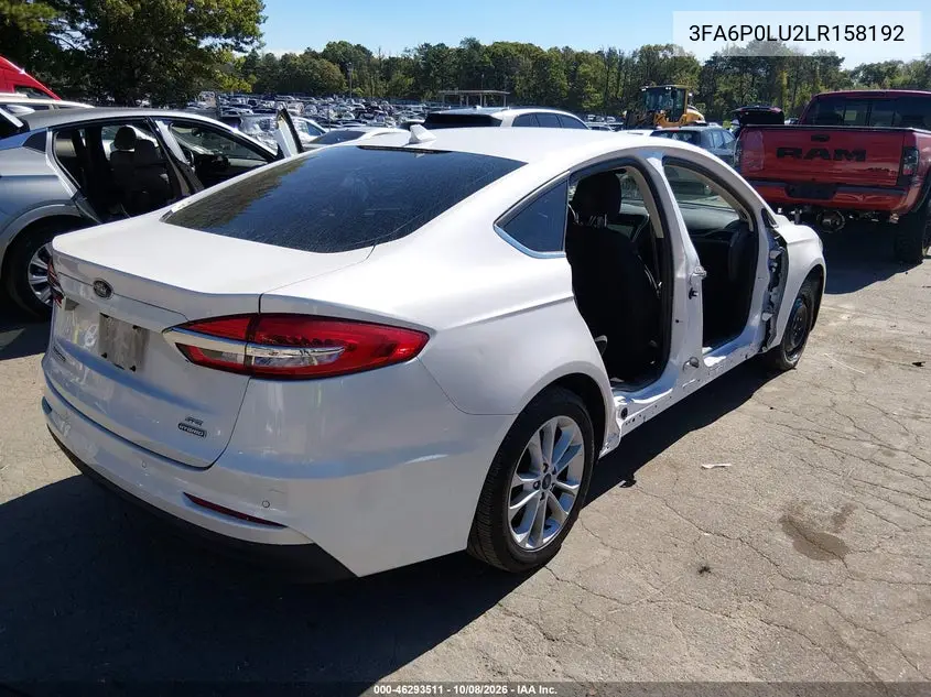 2020 FORD FUSION VIN 3FA6P0LU2LR158192 — фото 4