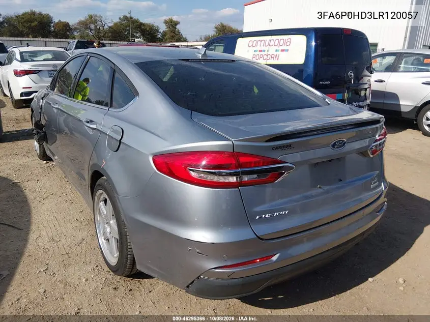 2020 FORD FUSION VIN 3FA6P0HD3LR120057 — фото 3