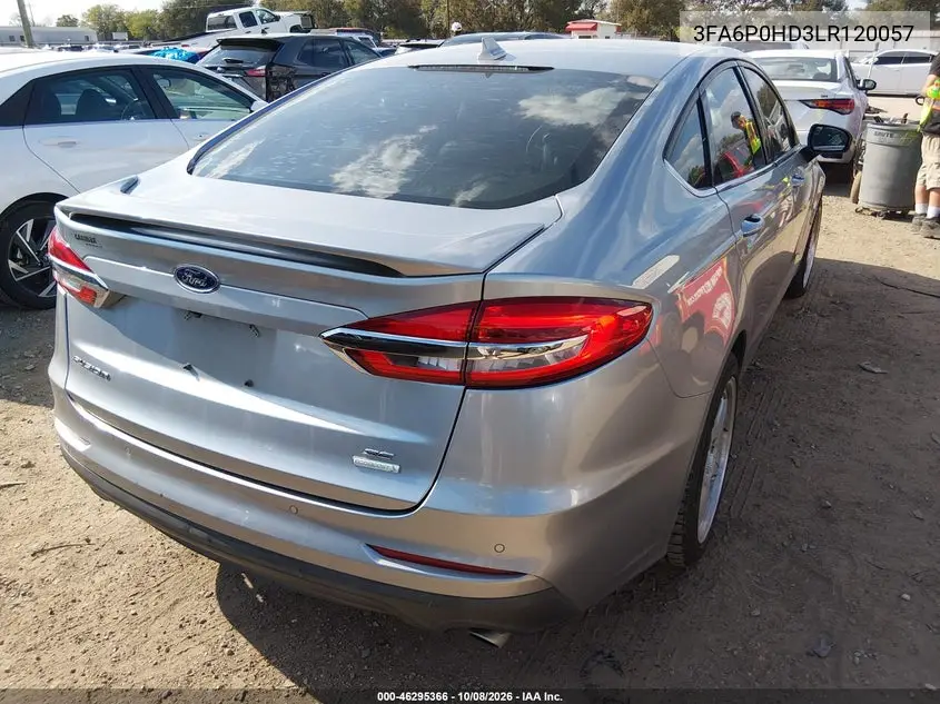 2020 FORD FUSION VIN 3FA6P0HD3LR120057 — фото 4