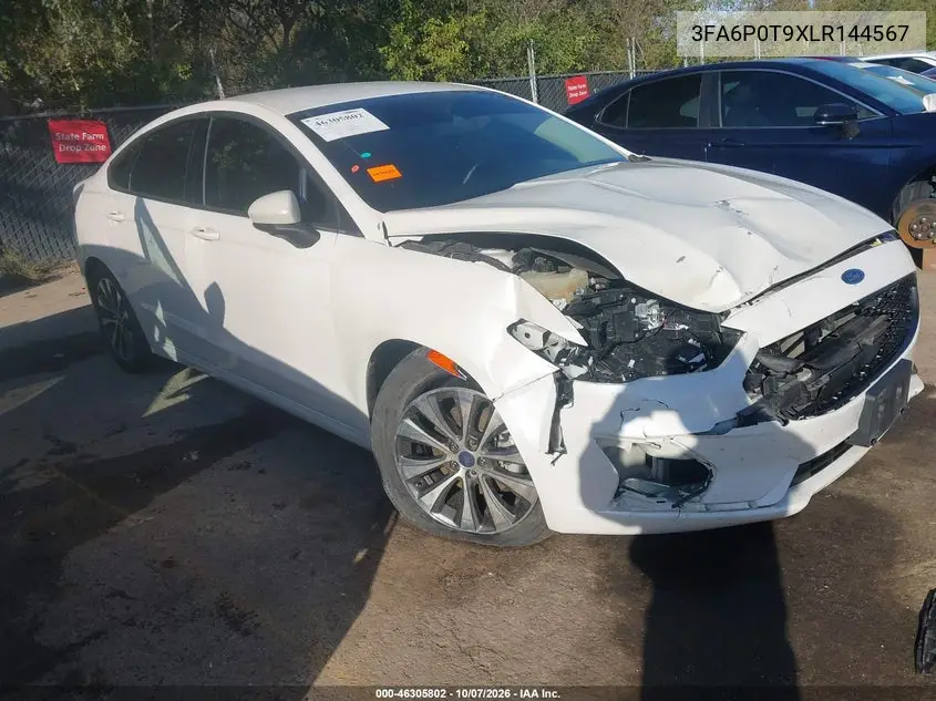 FORD FUSION 2020, VIN 3FA6P0T9XLR144567