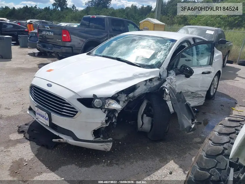 2020 FORD FUSION VIN 3FA6P0HD9LR184524 — фото 2