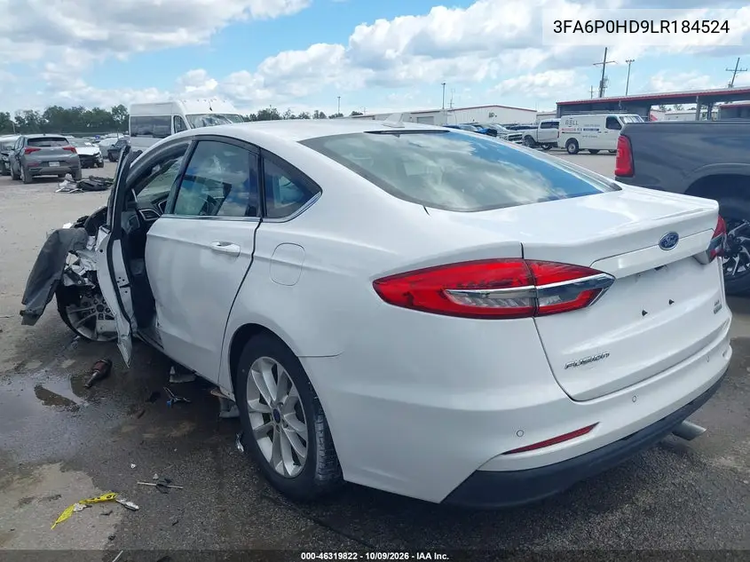 2020 FORD FUSION VIN 3FA6P0HD9LR184524 — фото 3