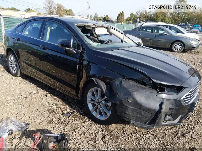 FORD FUSION 2020, VIN 3FA6P0HD1LR219749
