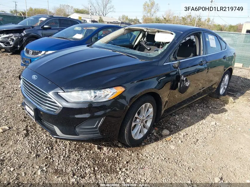 2020 FORD FUSION VIN 3FA6P0HD1LR219749 — фото 2
