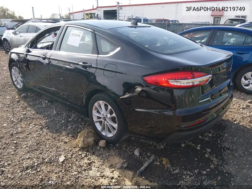 2020 FORD FUSION VIN 3FA6P0HD1LR219749 — фото 3