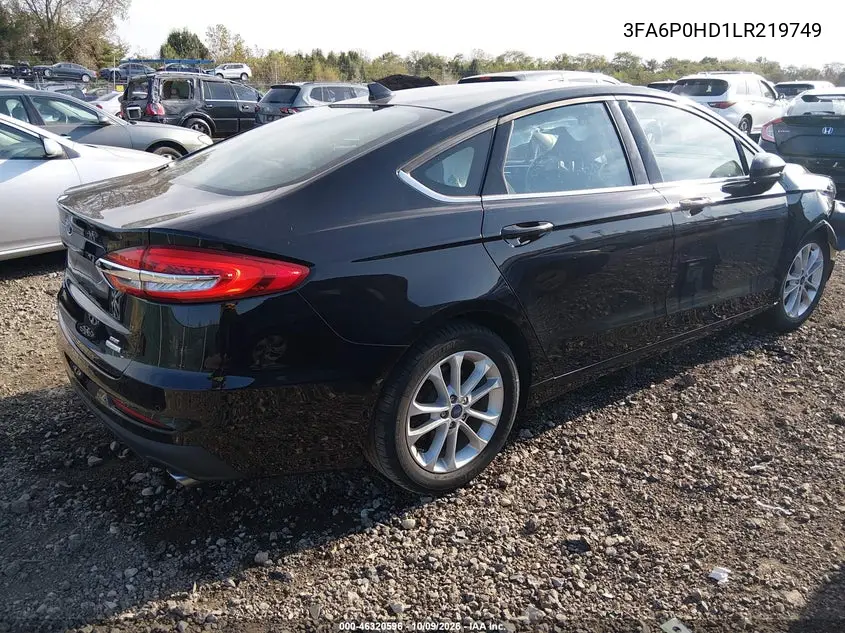 2020 FORD FUSION VIN 3FA6P0HD1LR219749 — фото 4