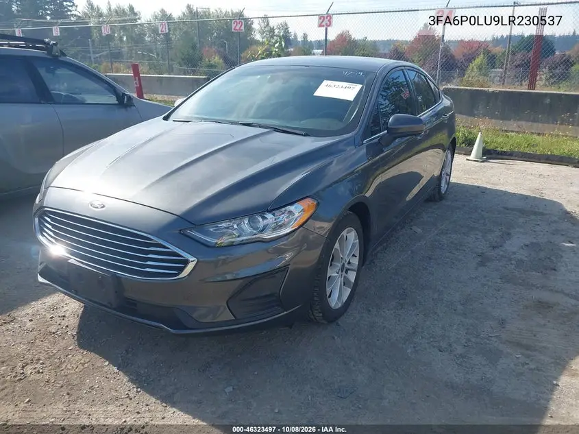 2020 FORD FUSION VIN 3FA6P0LU9LR230537 — фото 2