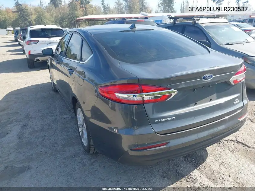2020 FORD FUSION VIN 3FA6P0LU9LR230537 — фото 3