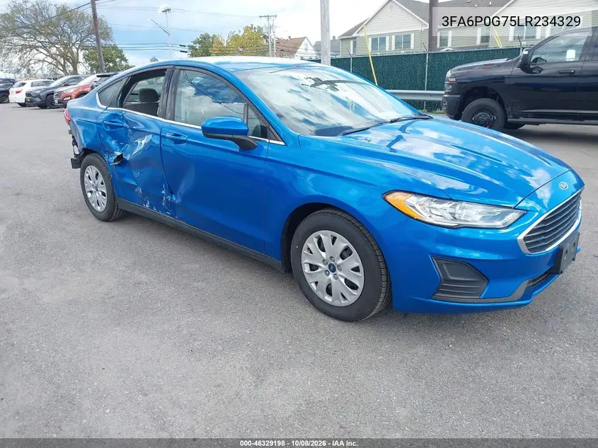 FORD FUSION 2020, VIN 3FA6P0G75LR234329
