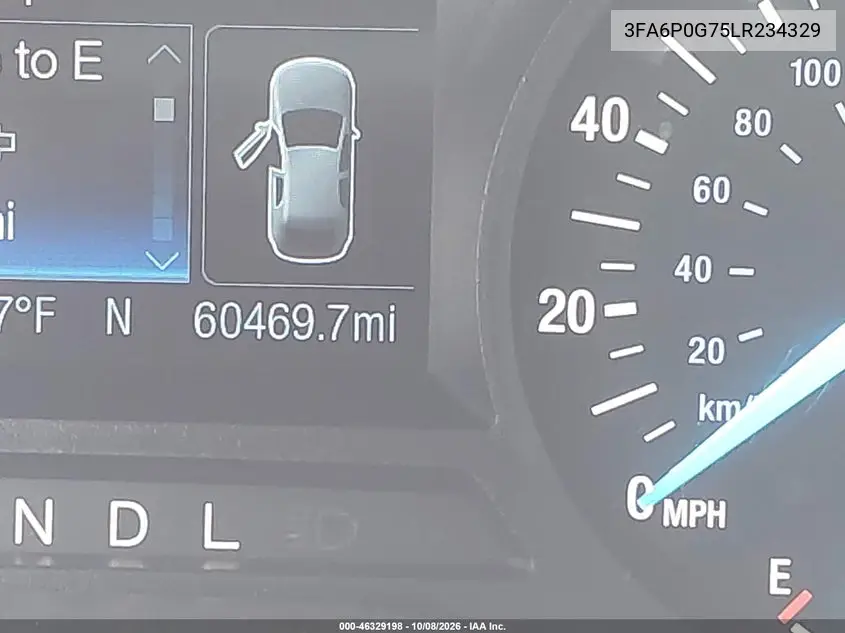 2020 FORD FUSION VIN 3FA6P0G75LR234329 — фото 20