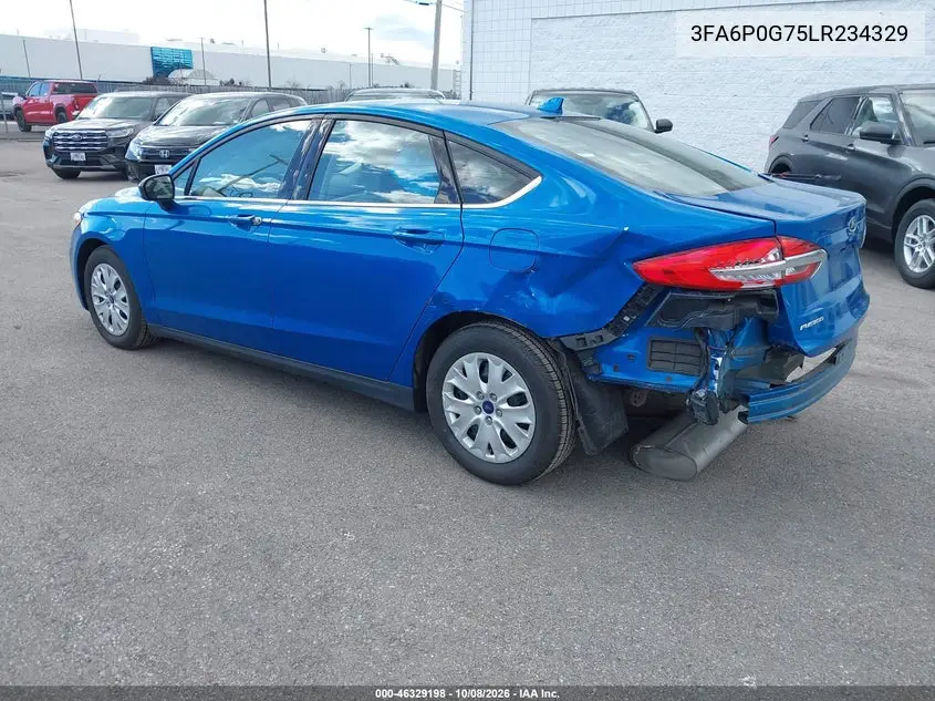 2020 FORD FUSION VIN 3FA6P0G75LR234329 — фото 3
