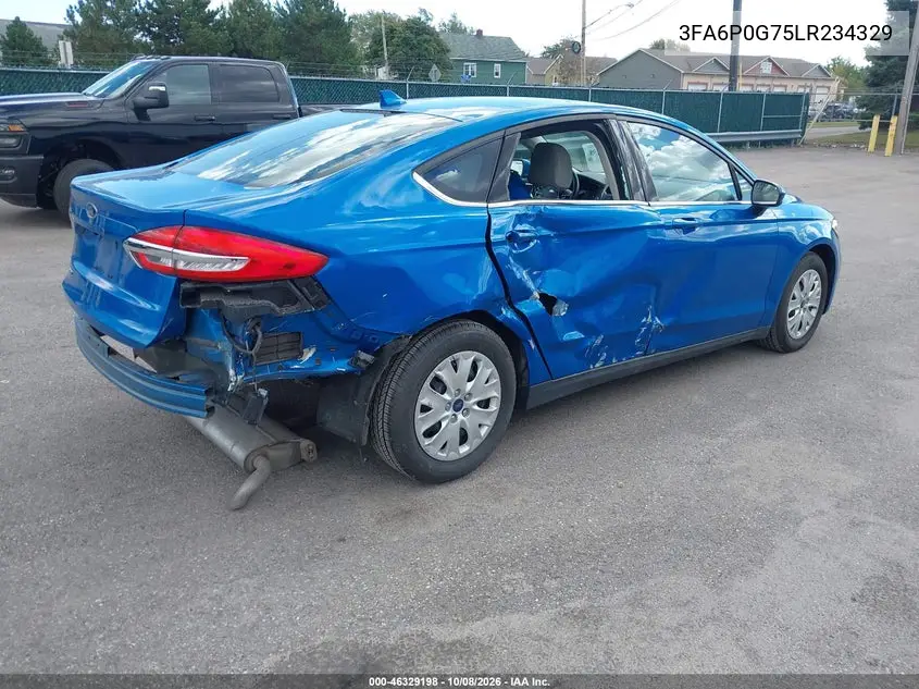 2020 FORD FUSION VIN 3FA6P0G75LR234329 — фото 4
